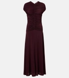 Tove Avita ruched jersey maxi dress