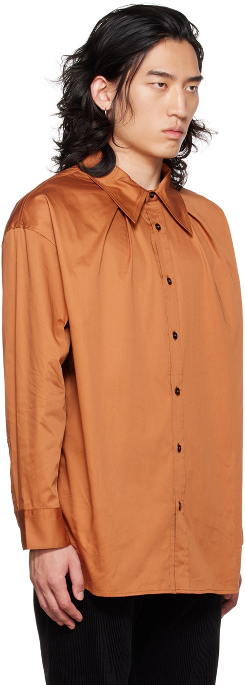 DRAE SSENSE Exclusively Orange Button Shirt