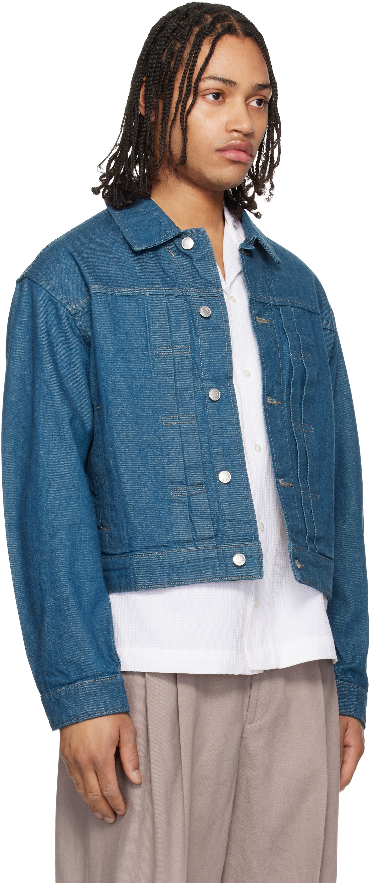 Hugo Blue Logo Patch Denim Jacket