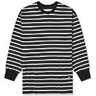 CMF Comfy Outdoor Garment Men's Slow Dry Stripe Border T-Shirt in Blackxwhite