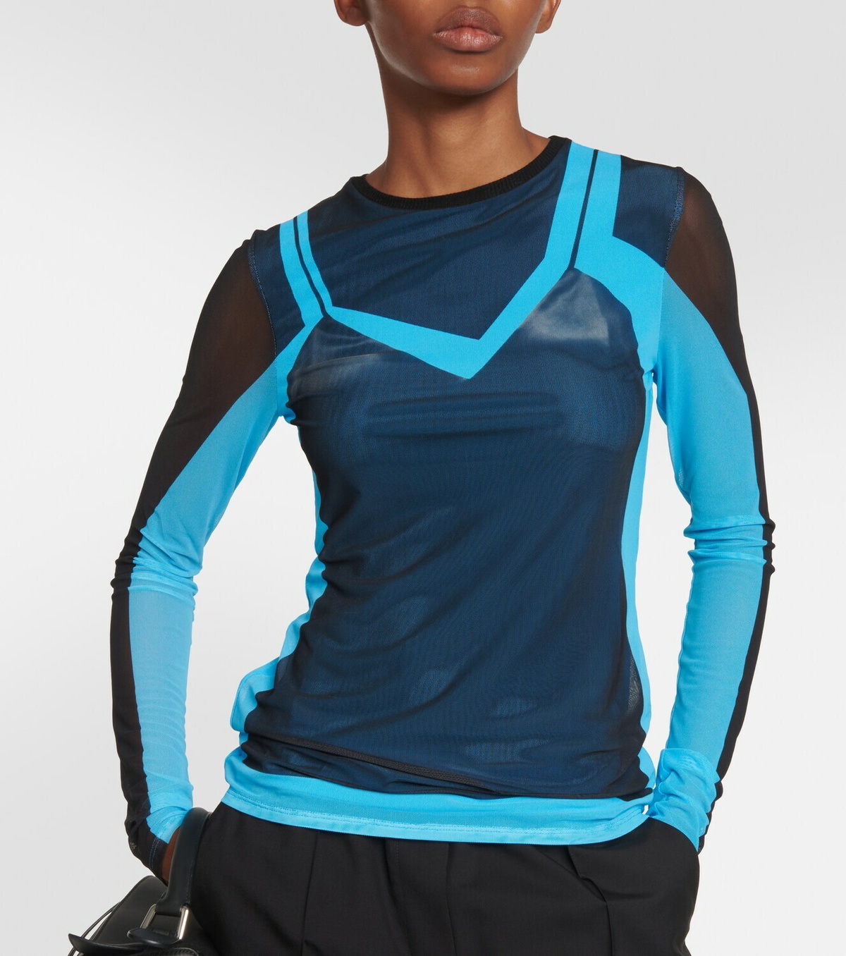 Loewe Colorblocked mesh top