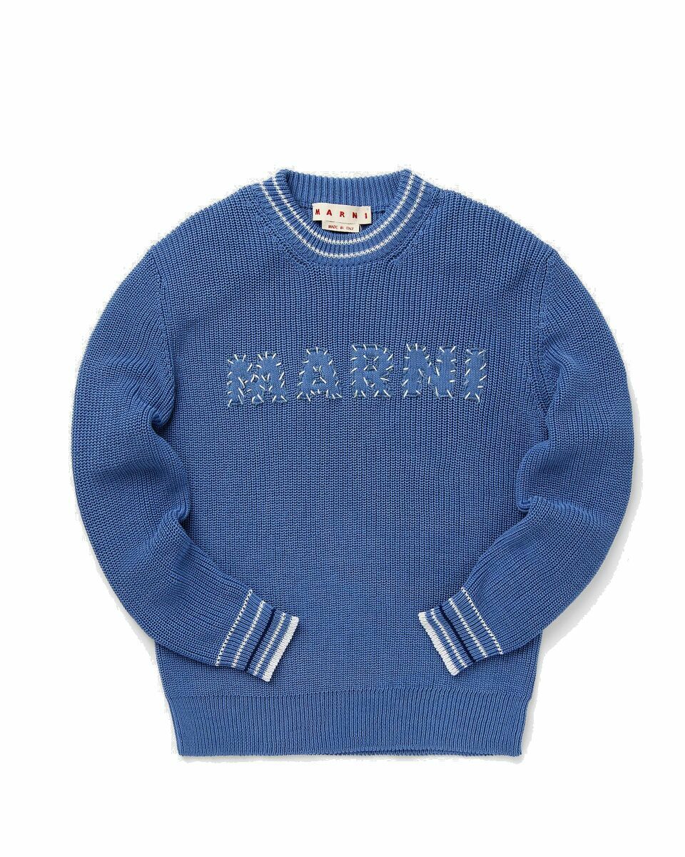 Photo: Marni Roundneck Sweater Blue - Mens - Sweatshirts