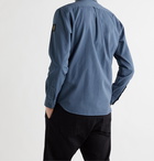 BELSTAFF - Pitch Logo-Appliquéd Garment-Dyed Cotton-Twill Shirt - Blue