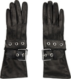 Vivienne Westwood Black Belt Buckle Gloves