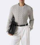Ralph Lauren Purple Label Cable-knit cashmere sweater