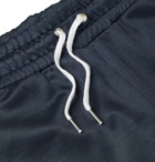 AMI - Striped Jersey Sweatpants - Men - Navy