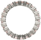 Hatton Labs Silver & Pink Eternity Ring