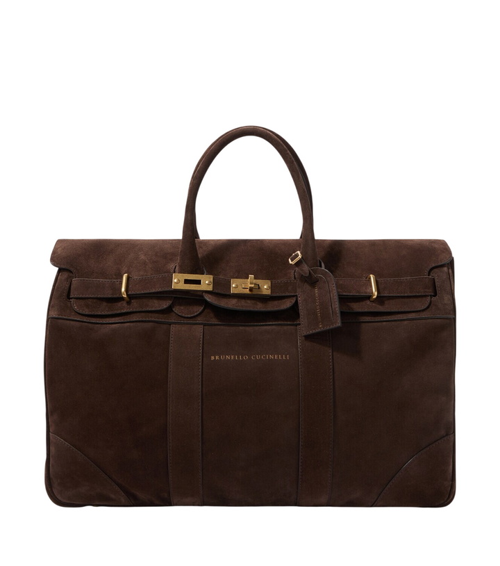 Photo: Brunello Cucinelli Suede duffel bag
