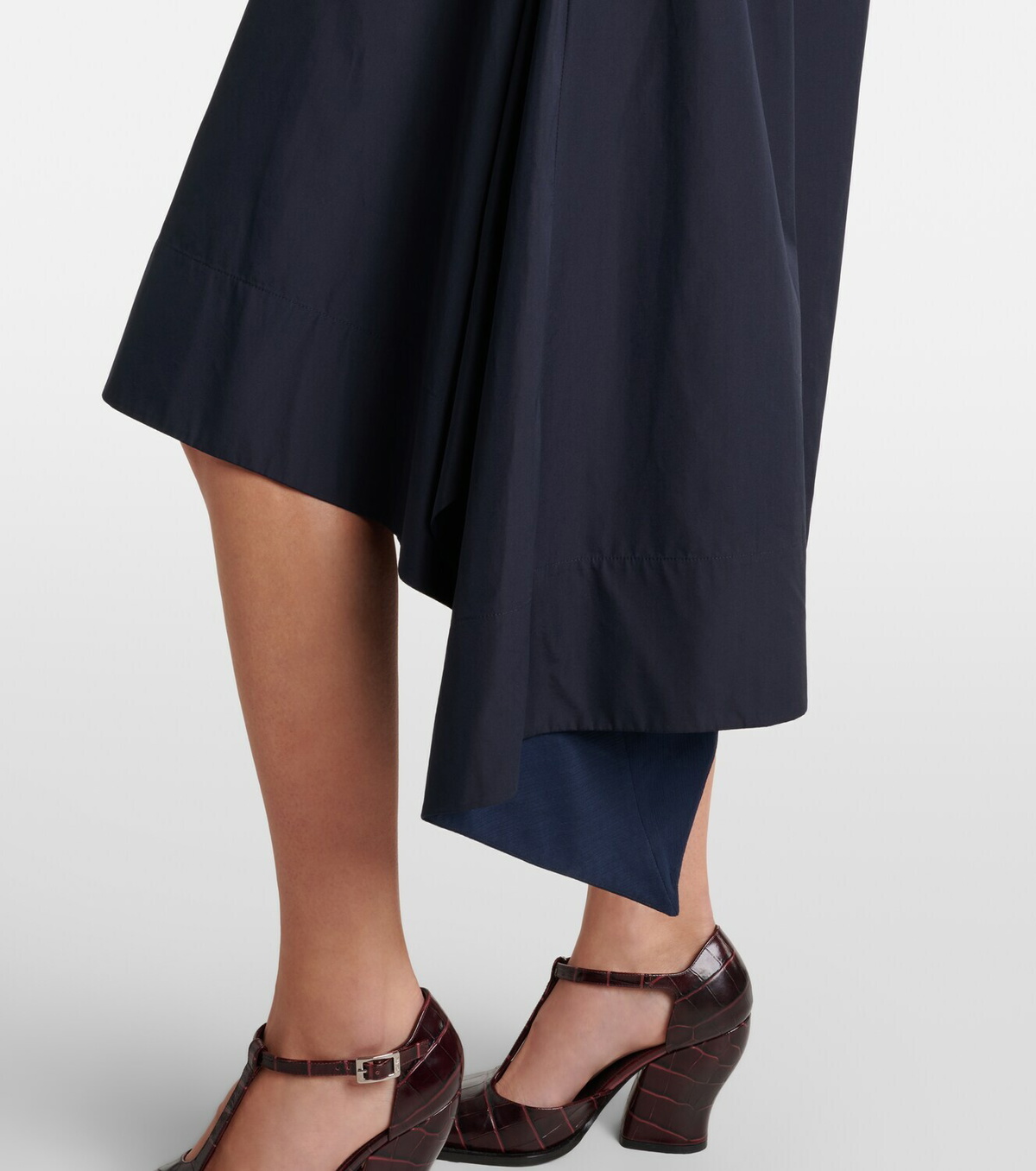 Loewe Draped cotton wrap dress