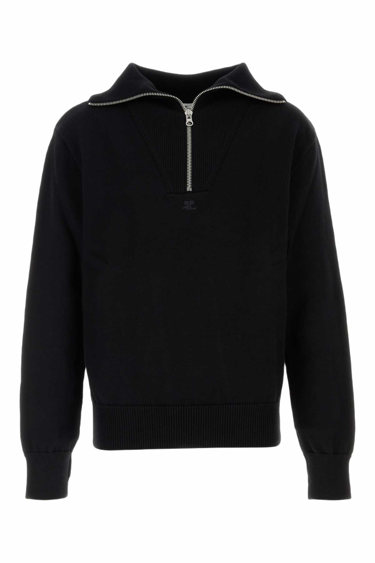 Courrèges Black Wool Blend Sweater