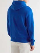 Polo Ralph Lauren - Printed Cotton-Blend Jersey Hoodie - Blue