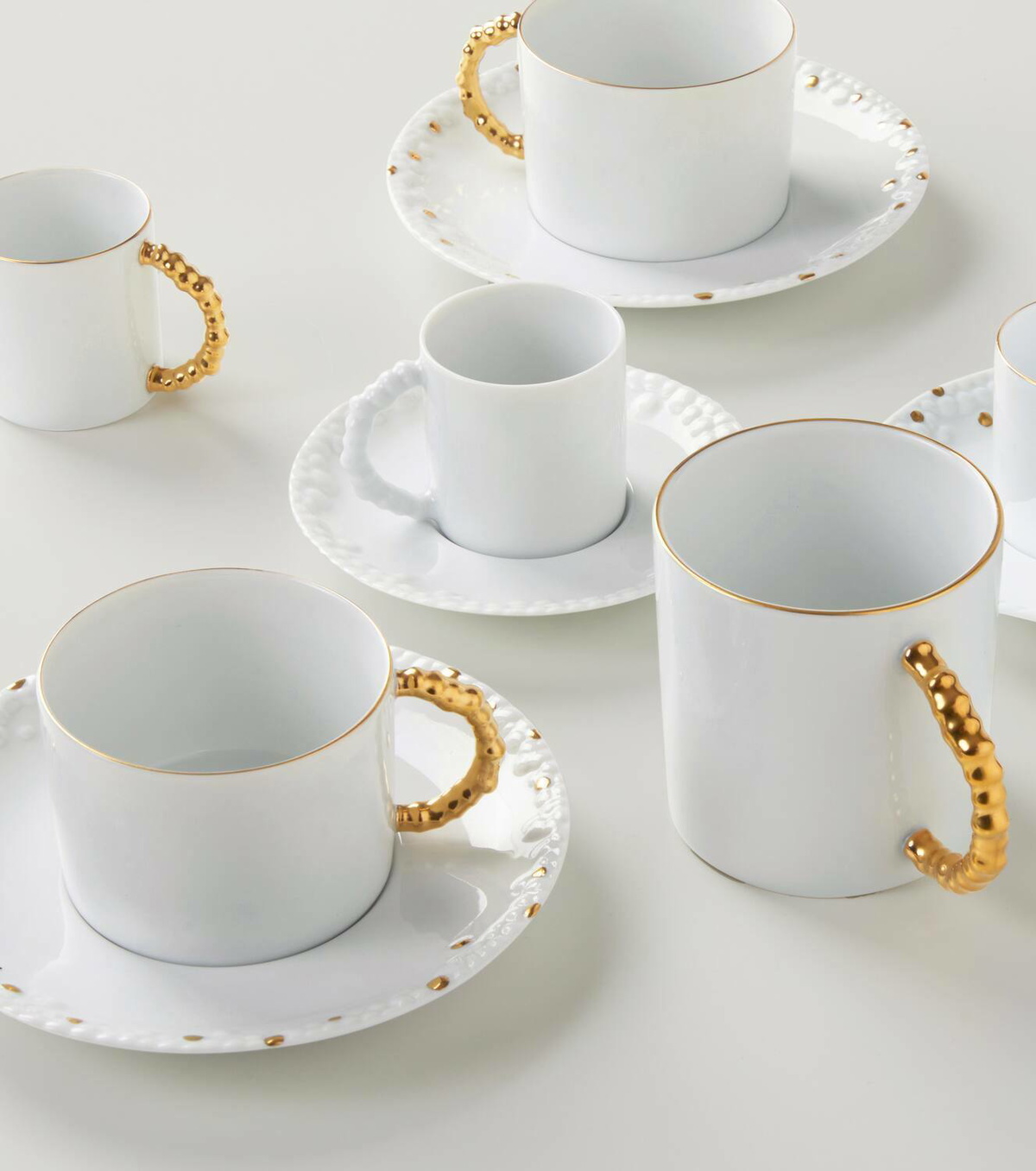 L'Objet Haas Mojave set of 6 espresso cups and saucers