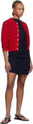 MSGM Navy Twisted Minidress