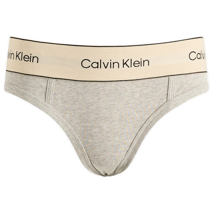Photo: Calvin Klein Women's Heritage Bikini Brief in Grey Heather
