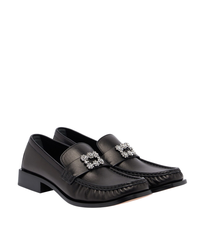 Photo: Roger Vivier Viv Moc embellished leather loafers