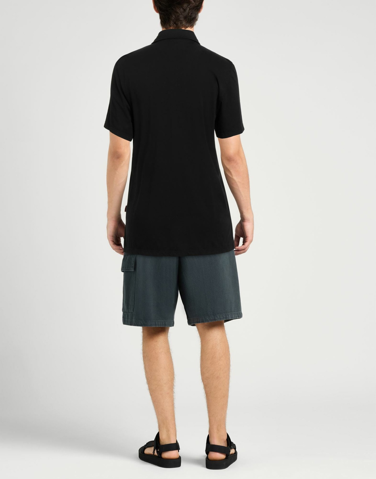 Barena Mens Polo shirt in Black