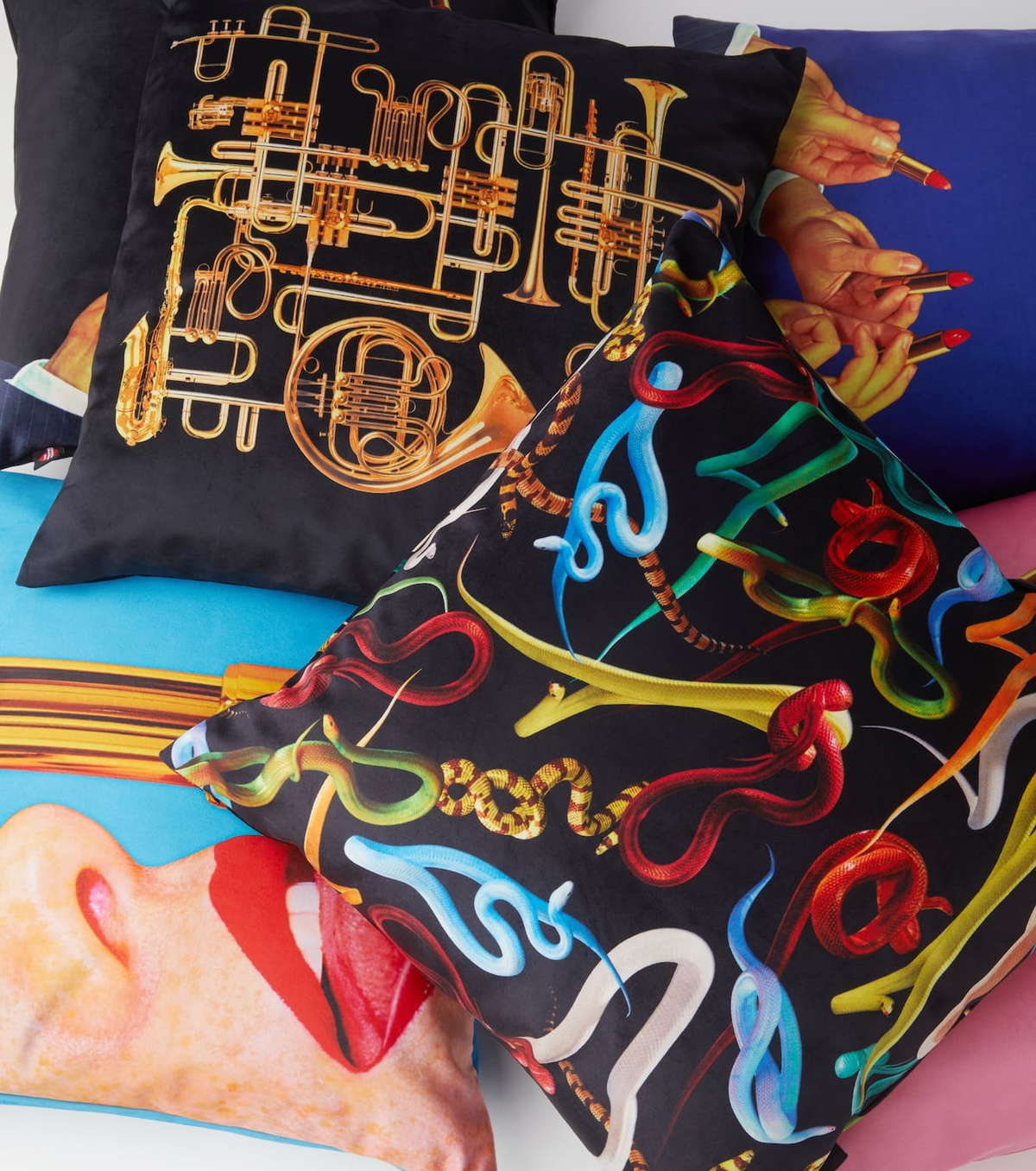 Seletti x Toiletpaper Trumpets cushion