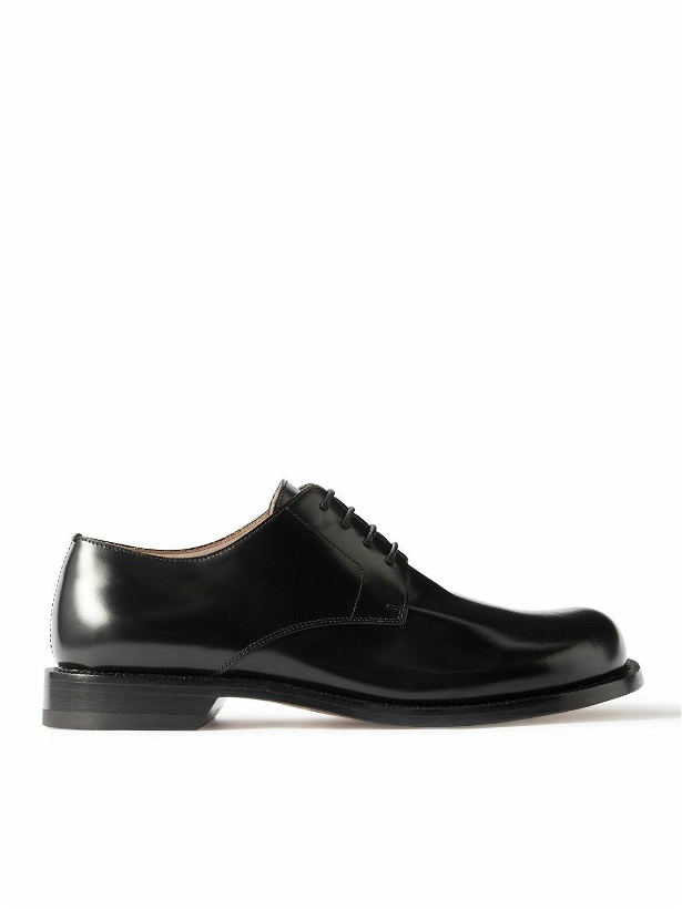 Photo: LOEWE - Terra Glossed-Leather Derby Shoes - Black