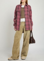 Our Legacy Full Cut Distressed Terry-corduroy Trousers Beige