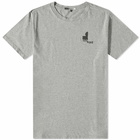 Isabel Marant Men's Zafferh Inverted Logo T-Shirt in Light Grey