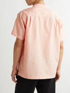 YMC - Malick Camp-Collar Cotton and Silk-Blend Shirt - Pink