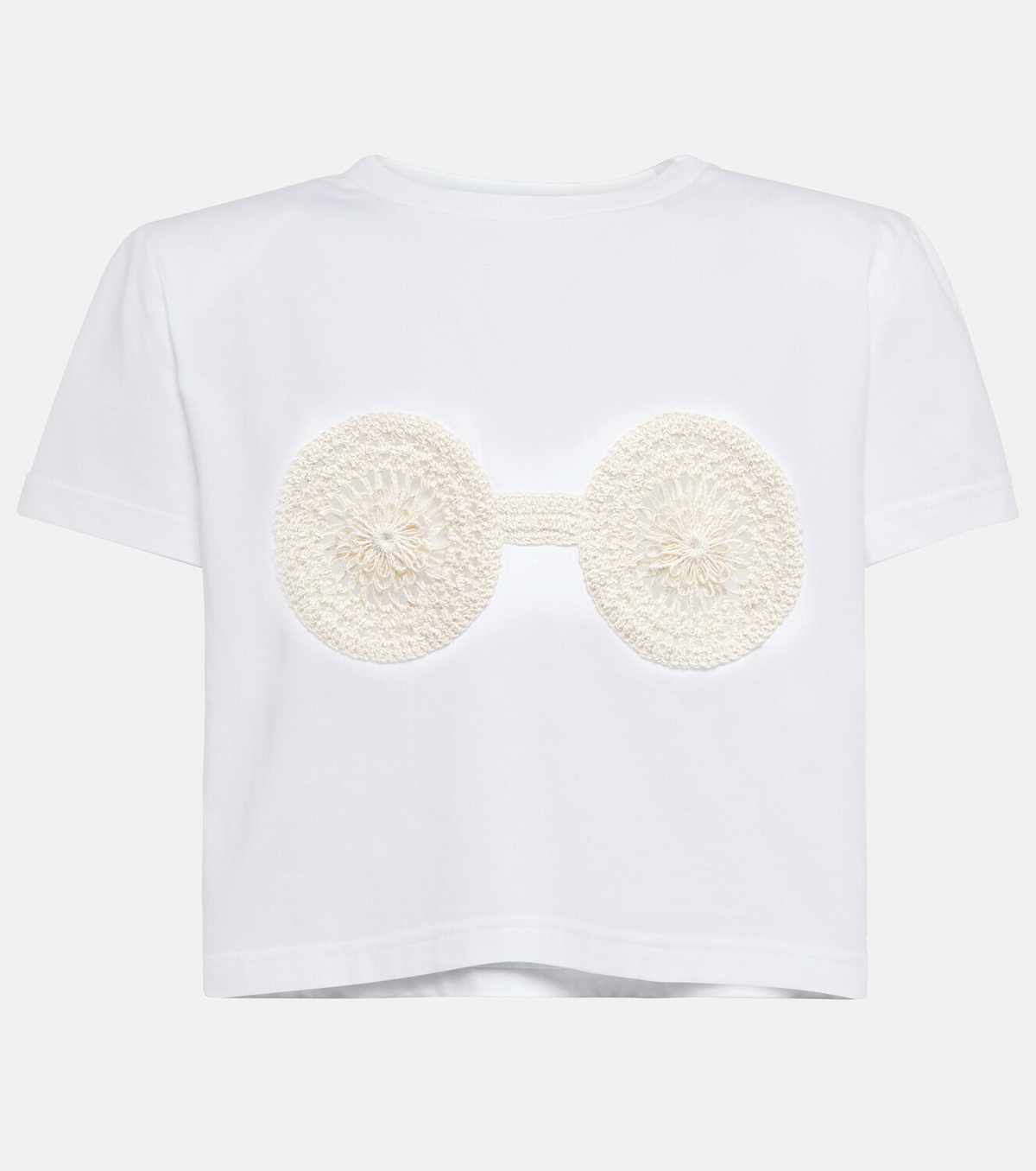 Magda Butrym - Embroidered cotton T-shirt Magda Butrym