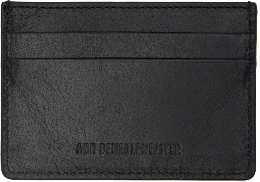 Ann Demeulemeester Black Beatrix Card Holder Ann Demeulemeester