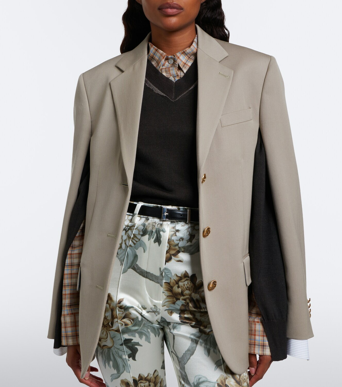 Acne Studios Layered wool blazer