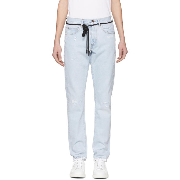 Photo: Off-White Blue Temperature Slim Jeans