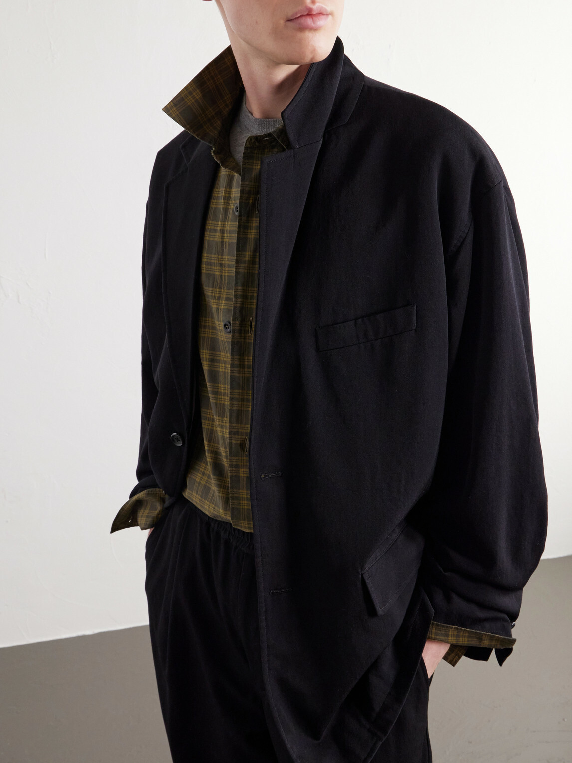 Graphpaper - Wool-Twill Blazer - Black