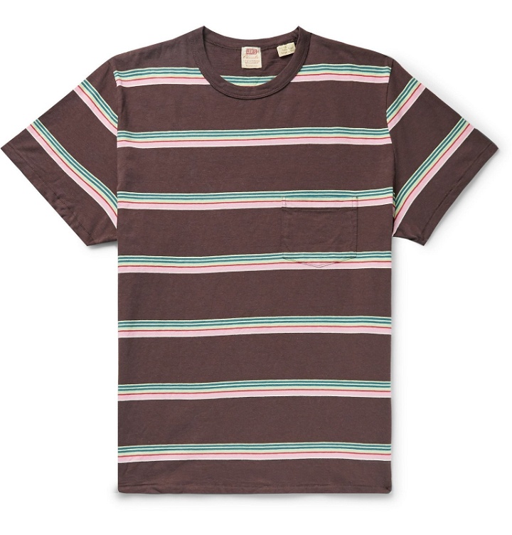 Photo: Levi's Vintage Clothing - 1960s Striped Cotton-Jersey T-Shirt - Brown