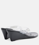 Coperni Logo PVC wedge thong sandals