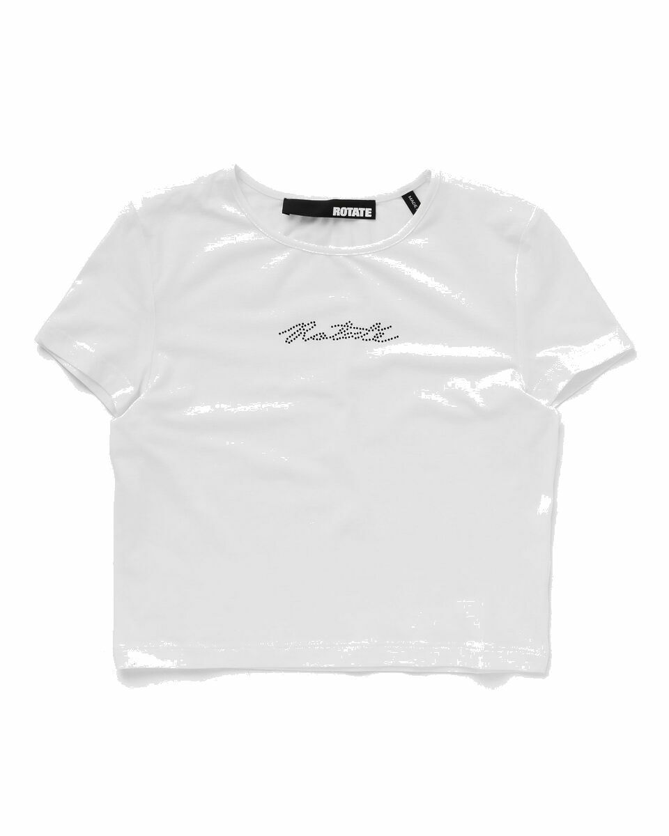 Photo: Rotate Birger Christensen Cropped Tee White - Womens - Shortsleeves