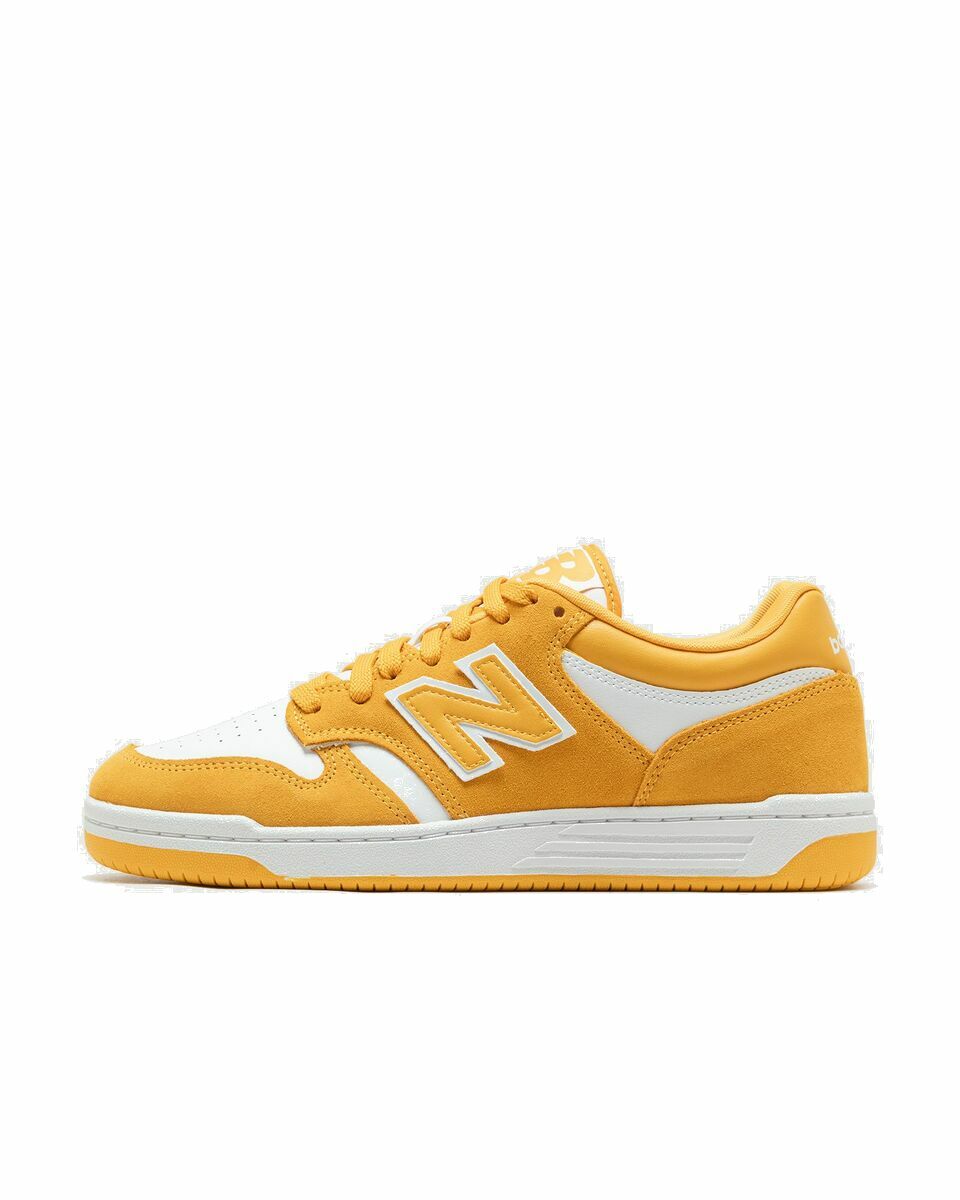 Photo: New Balance Bb480 White/Yellow - Mens - Lowtop