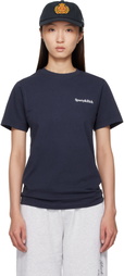Sporty & Rich Navy 'Health is Wealth' T-shirt