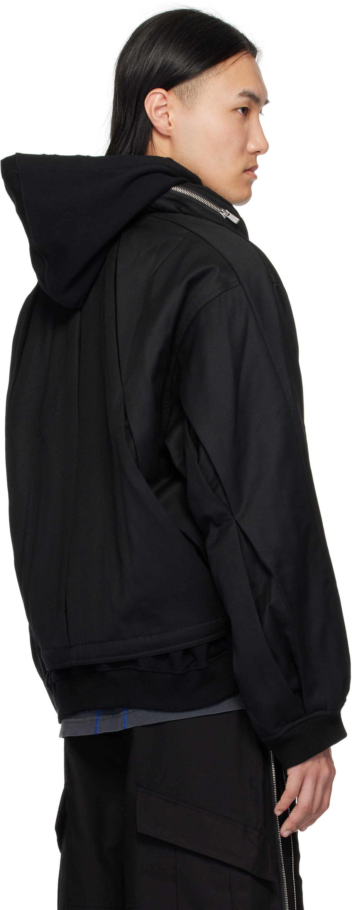 a*y様 FFFPOSTALSERVICE CURVED ZIP-UP HOOD FFFPostalservice Curved Zip-Up Round Hem Hoodie - Ghost Lilac
