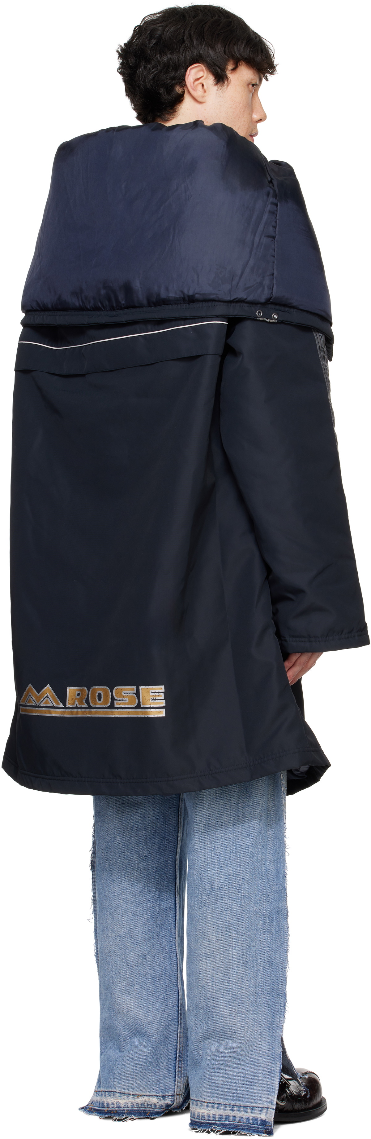 Martine Rose Navy Reverse Manager Coat Martine Rose
