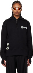 Marine Serre Black Ouroboros Sweatshirt