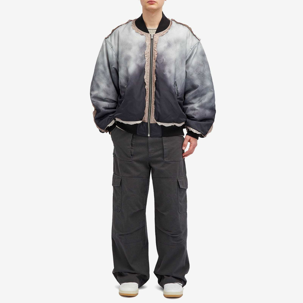 Acne Studios Men's Ocari Nylon Bomber Jacket in Faded Black