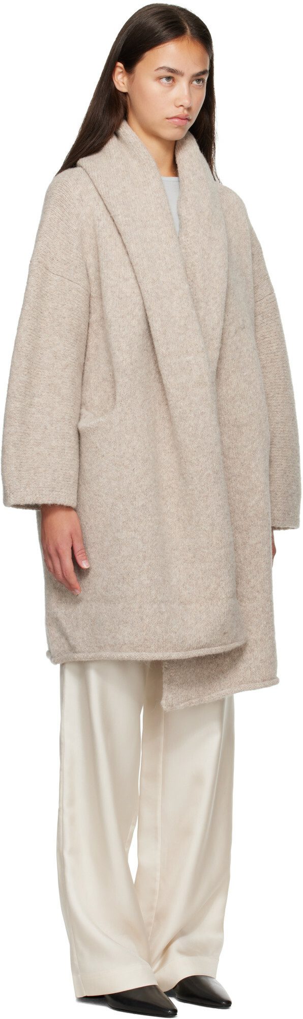 Lauren Manoogian Off-White Capote Coat