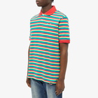 ICECREAM Men's Striped Polo Shirt in Multi Stripe