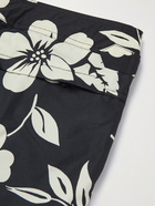 TOM FORD - Mid-Length Floral-Print Swim Shorts - Black