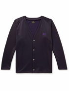 Needles - Logo-Embroidered Tech-Jersey Cardigan - Purple