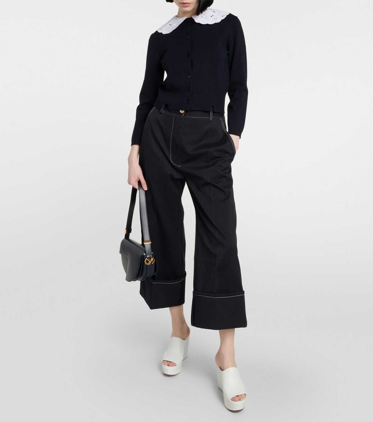 Patou Convertible wool-blend cardigan