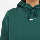 Nike Women's Essential Popover Hoody in Pro Green/White