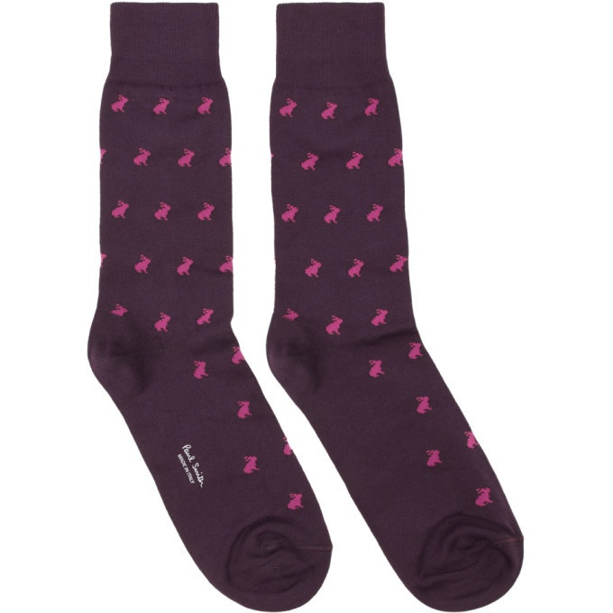 Photo: Paul Smith Purple and Pink Little Bunny Socks