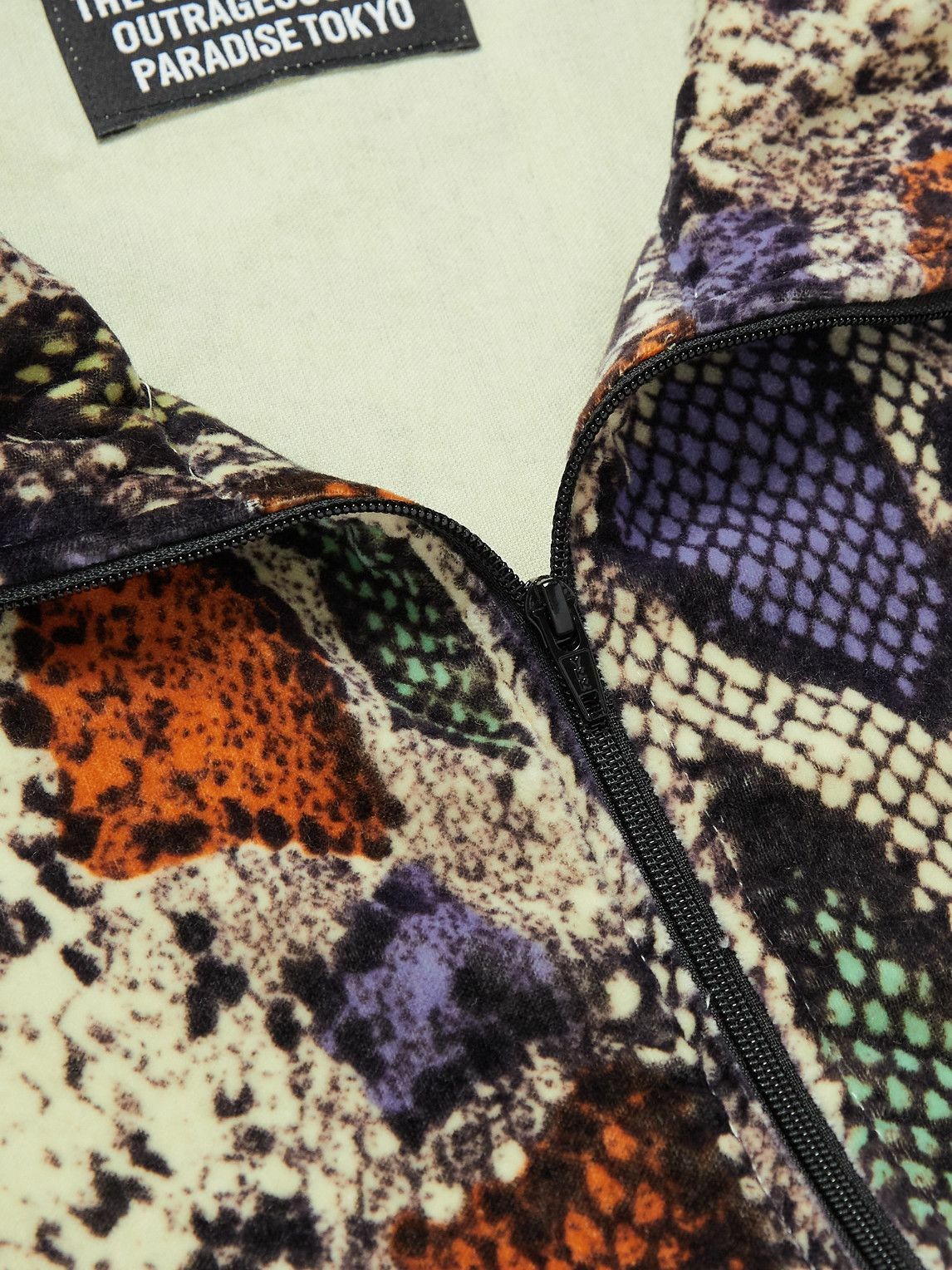 Wacko Maria - Snake-Print Cotton-Velvet Track Jacket - Multi Wacko