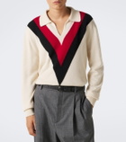 Valentino Jacquard cashmere polo sweater