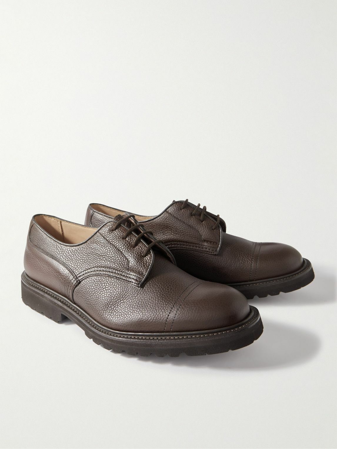 Tricker's - Matlock Full-Grain Leather Derby Shoes - Brown