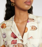 Chloé Printed silk twill shirt dress